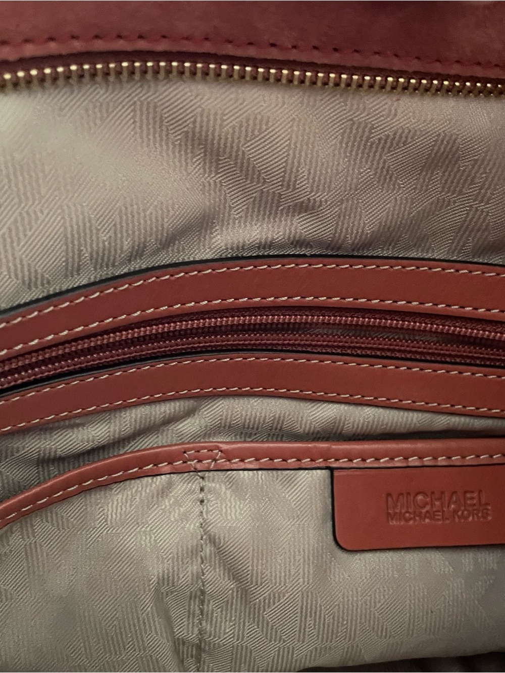NEW! Michael Kors Suede Hobo Bag in Rust Tan with Tassel - Picture 6 of 13